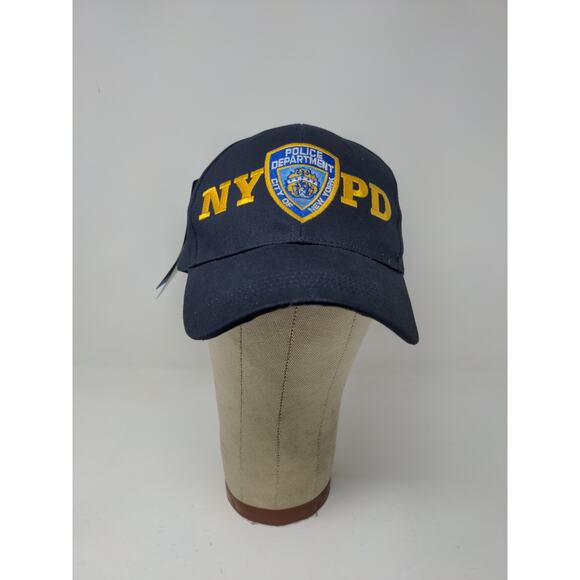 New York Police NYPD 9/11 Memorial Strapback Hat Black Embroidered Logo NWT - Picture 2 of 10